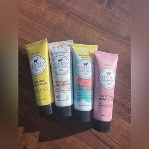 Dionis Goat Milk Hand Cream Set - Pink, Yellow, Green, White